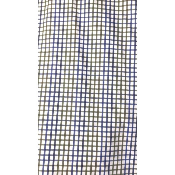 Johnston & Murphy XXL Tailored Cotton Check Shirt (Blue/Green/White) - Picture 7 of 7